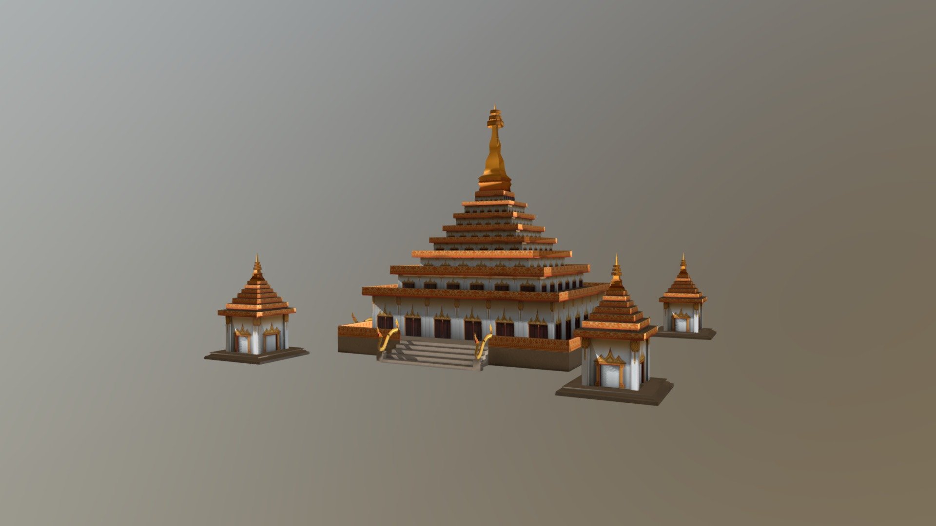 Knongwang Temple At Khon-kaen - Thailand 
Project AR Interactive 
Intern At Cyberrex design co. ltd - Knong-wang Temple - ProjectAR - 3D model by Phutteera.J (@Mukmiez) 3d model