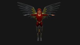 Winged Femail wings, femalecharacter