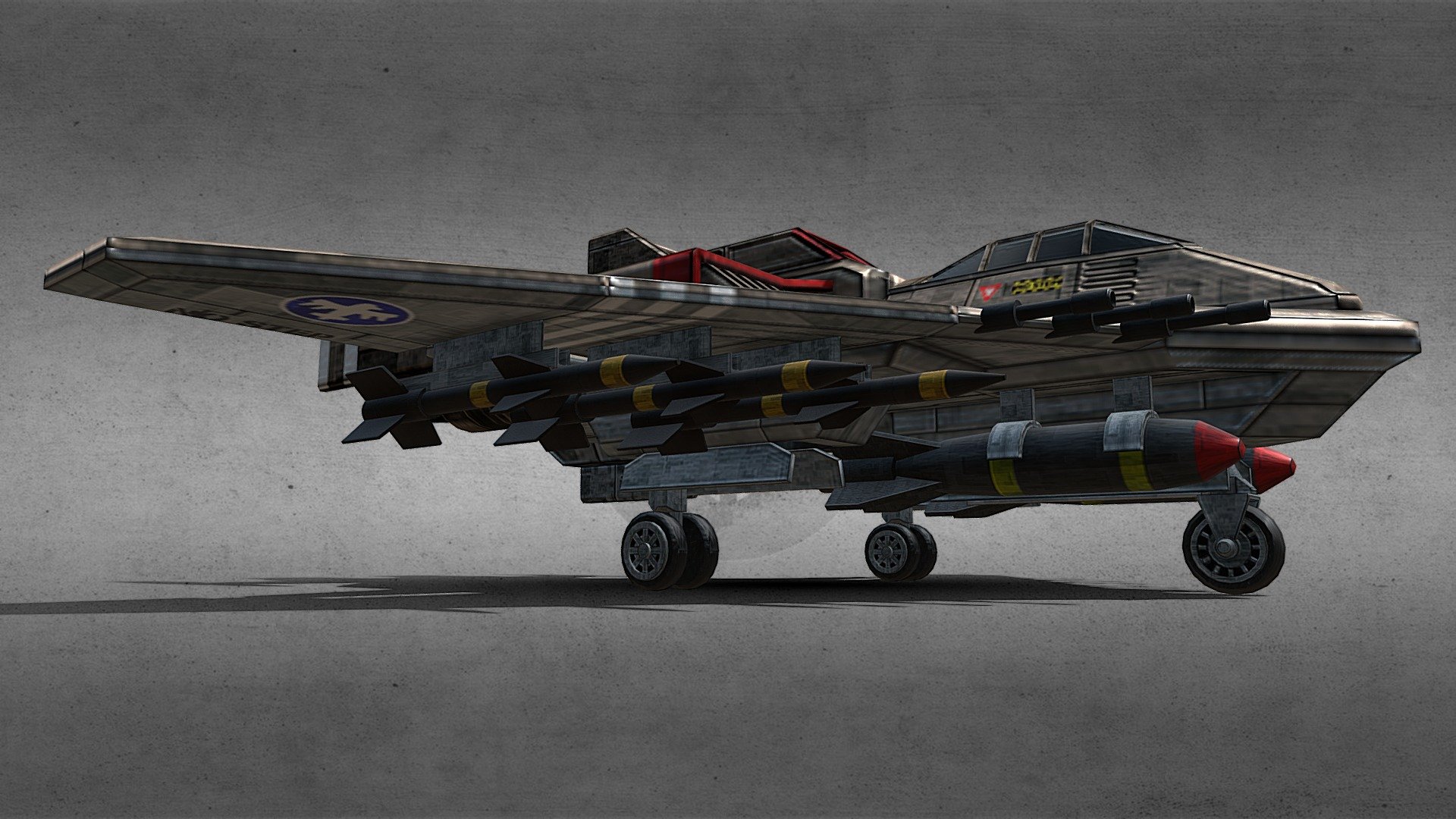 F-76 Thunderbolt TAC Fighter (single seater) - Download Free 3D model by larrynguyen 3d model