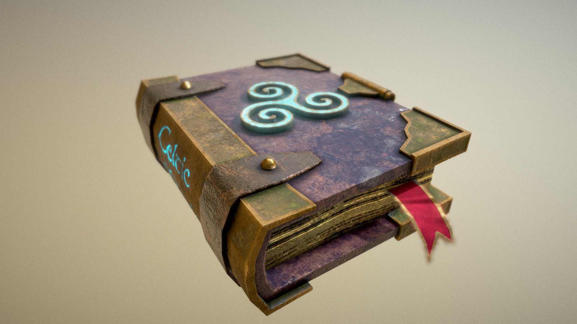 Made In 3Dmax, painted in Substance Painter - Celtic Magic Book - 3D model by Nayo 3D (@Nayo3D) 3d model