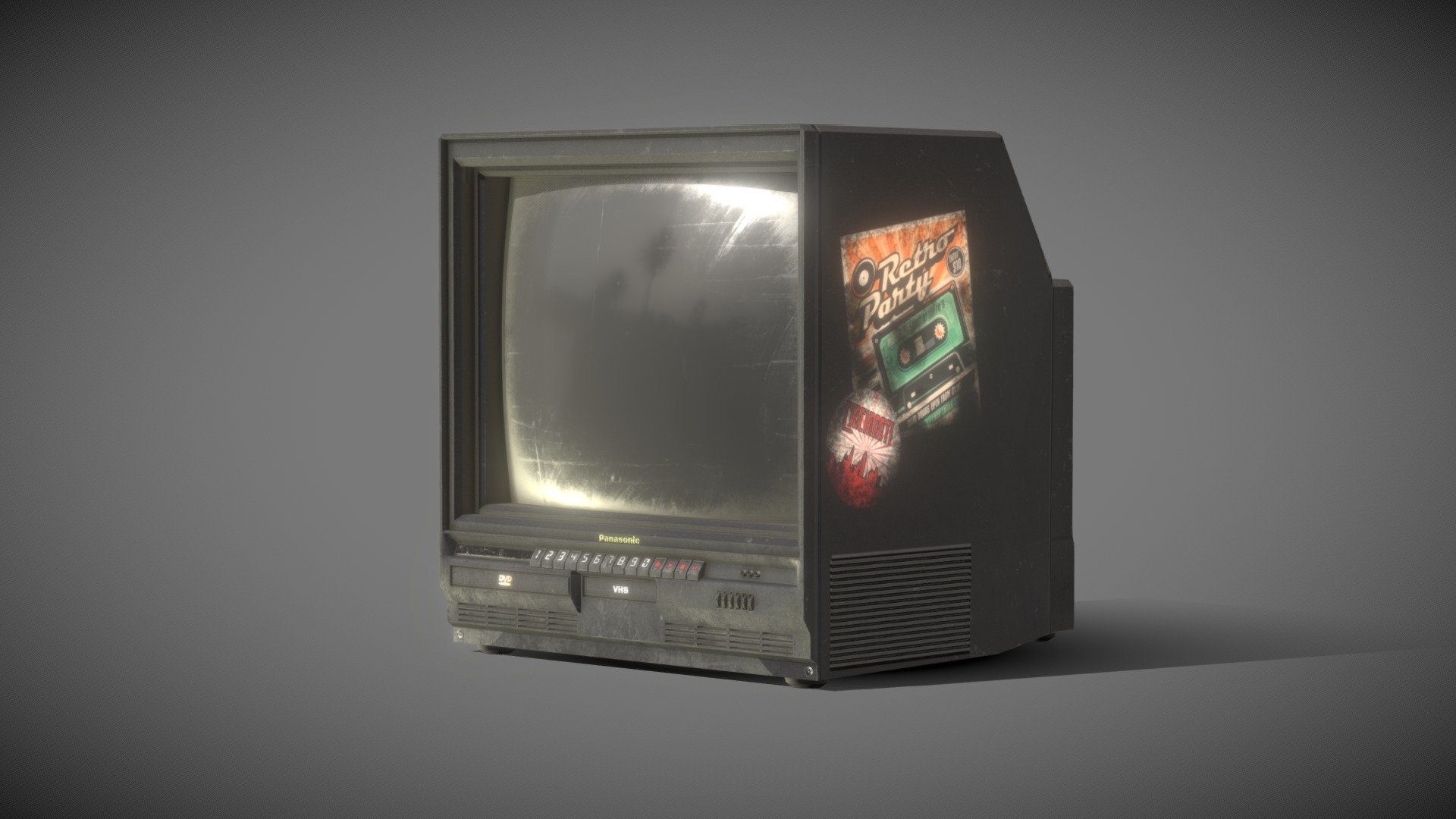 Retro TV Model in FBX format. Archive includes texture such as Base Color, Metalic, Roughness, Normal. Resolution - 2K. Have a good day! - TV , Old TV , Retro TV - Download Free 3D model by Denys Hroshko (@denyshroshko) 3d model