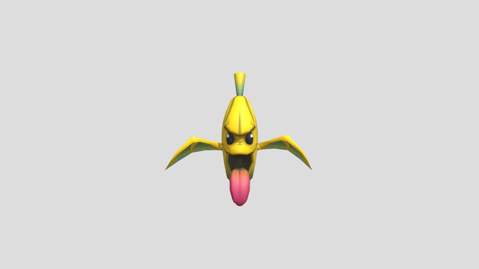 3D Low poly Banana model for a game - Banana_Devil - 3D model by aavega 3d model