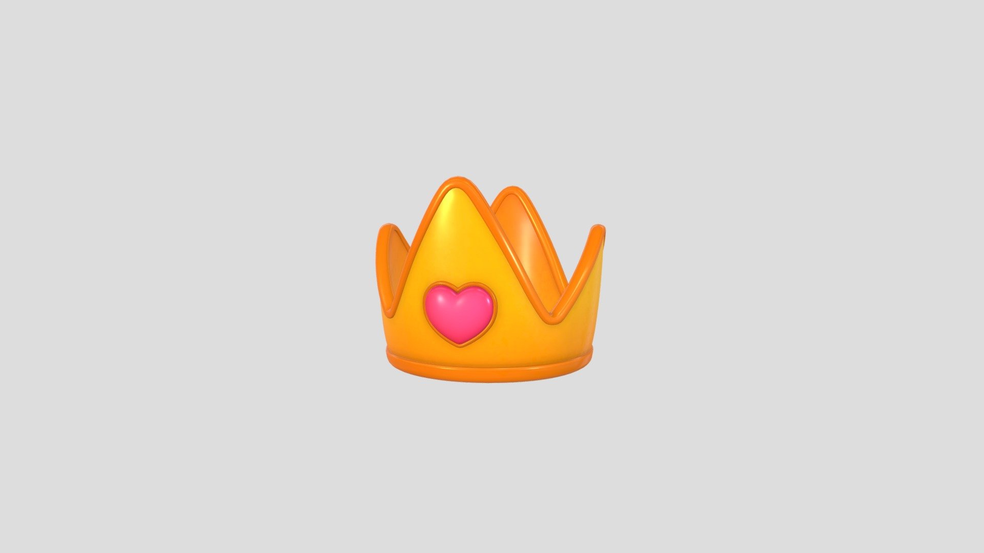 Crown with Heart Gem 3d model.      
    


File Format      
 
- 3ds max 2024  
 
- Blender 4.0  
 
- FBX  
 
- OBJ  
    


Clean topology    

No Rig                          

Non-overlapping unwrapped UVs        
 


PNG texture               

2048x2048                


- Base Color                        

- Metallic                            

- Roughness                         



2,512 polygons                          

2,691 vertexs                          
 - Prop253 Crown - Buy Royalty Free 3D model by BaluCG 3d model