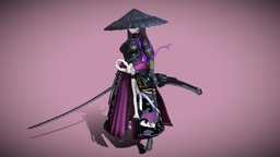 Ronin katana, samurai, ronin, animegirl, anime3d, anime-girl, anime-character