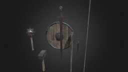 weapons medieval games, medieval, unrealengine, weapons