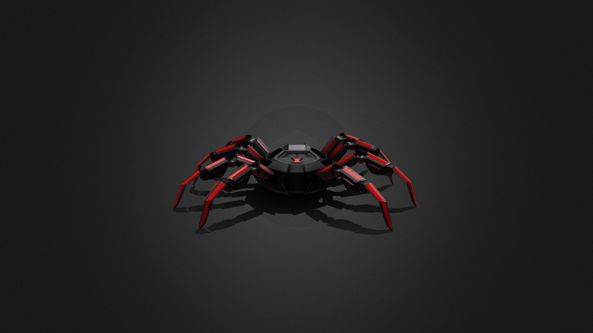 Animated spider robot mad ein maya and textured on substance painter. inspired by black widow - animated SpiderRobot - 3D model by K_LewisCreates (@TurboTurtle212) 3d model