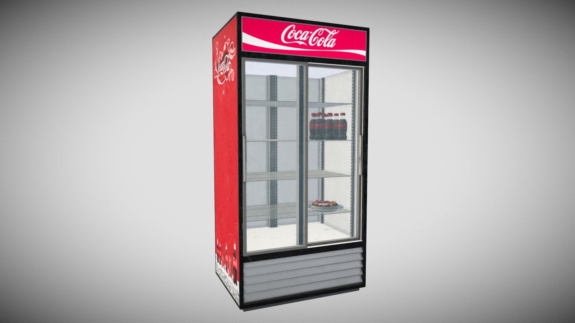 Coca Cola Refrigerator - Buy Royalty Free 3D model by Francesco Coldesina (@topfrank2013) 3d model