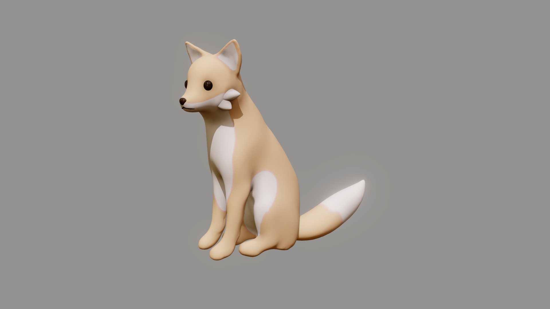 fox obj - 3D model by dfaree 3d model