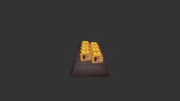 Tempura Roll With Acne sushi, photogrammetry, 3dmodel
