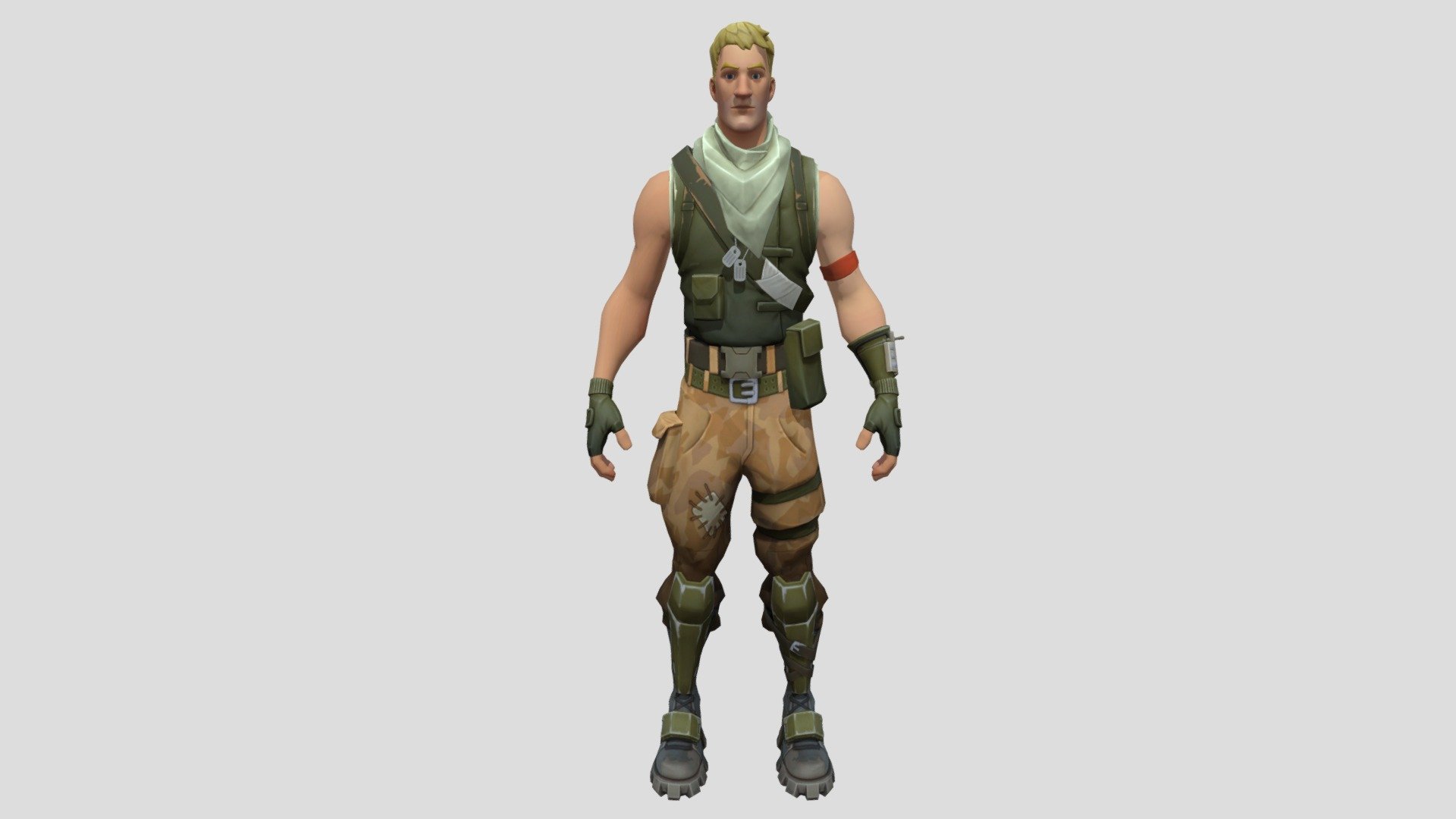 From the video game Fortnite, rigged in MAYA. 

It SHOULD be rigged, but I am getting a few errors when I try to export it. Let me know if it is not rigged for Maya 3d model