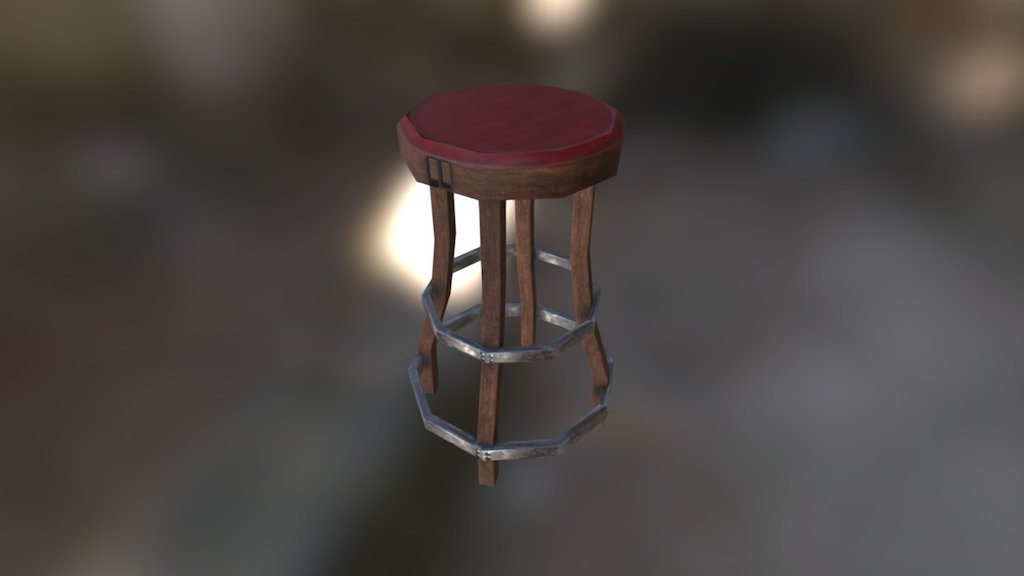 bar stool - 3D model by remyg11 3d model