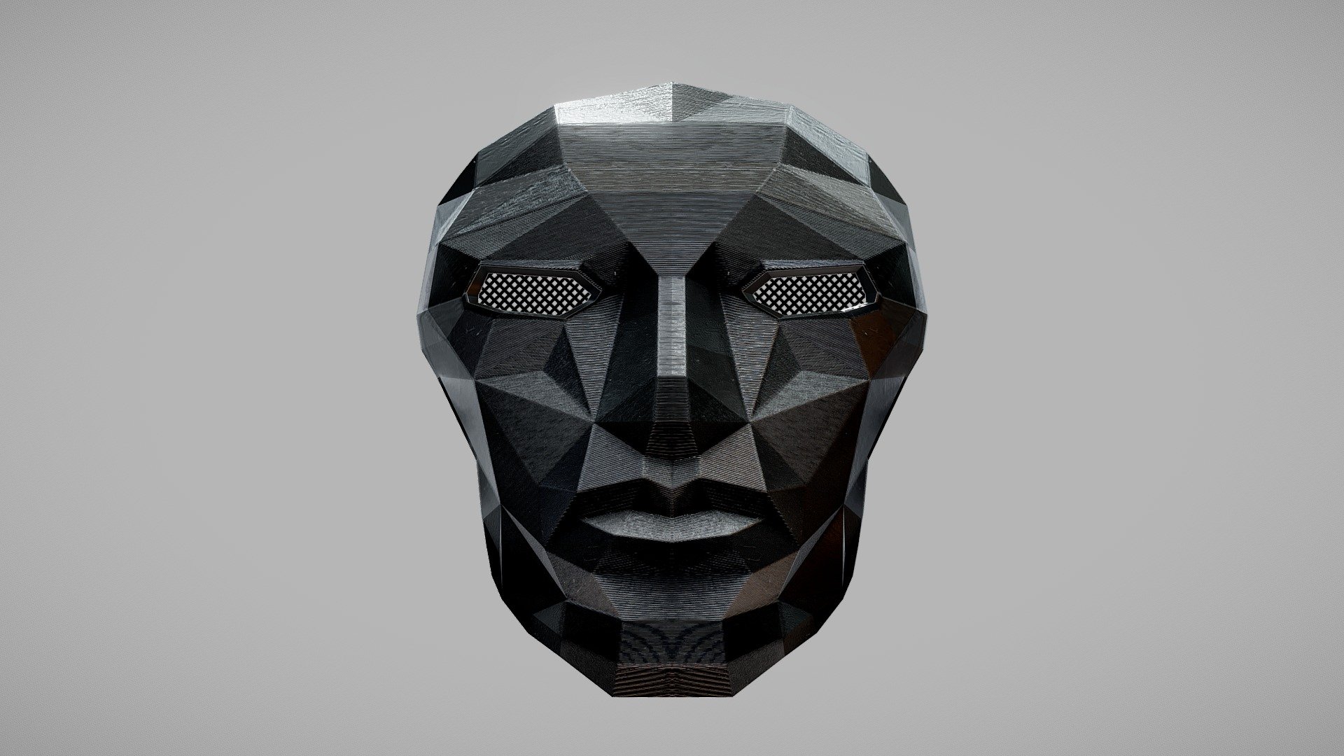 A Replica Of The Front Man's Mask From Squid Game 3d model