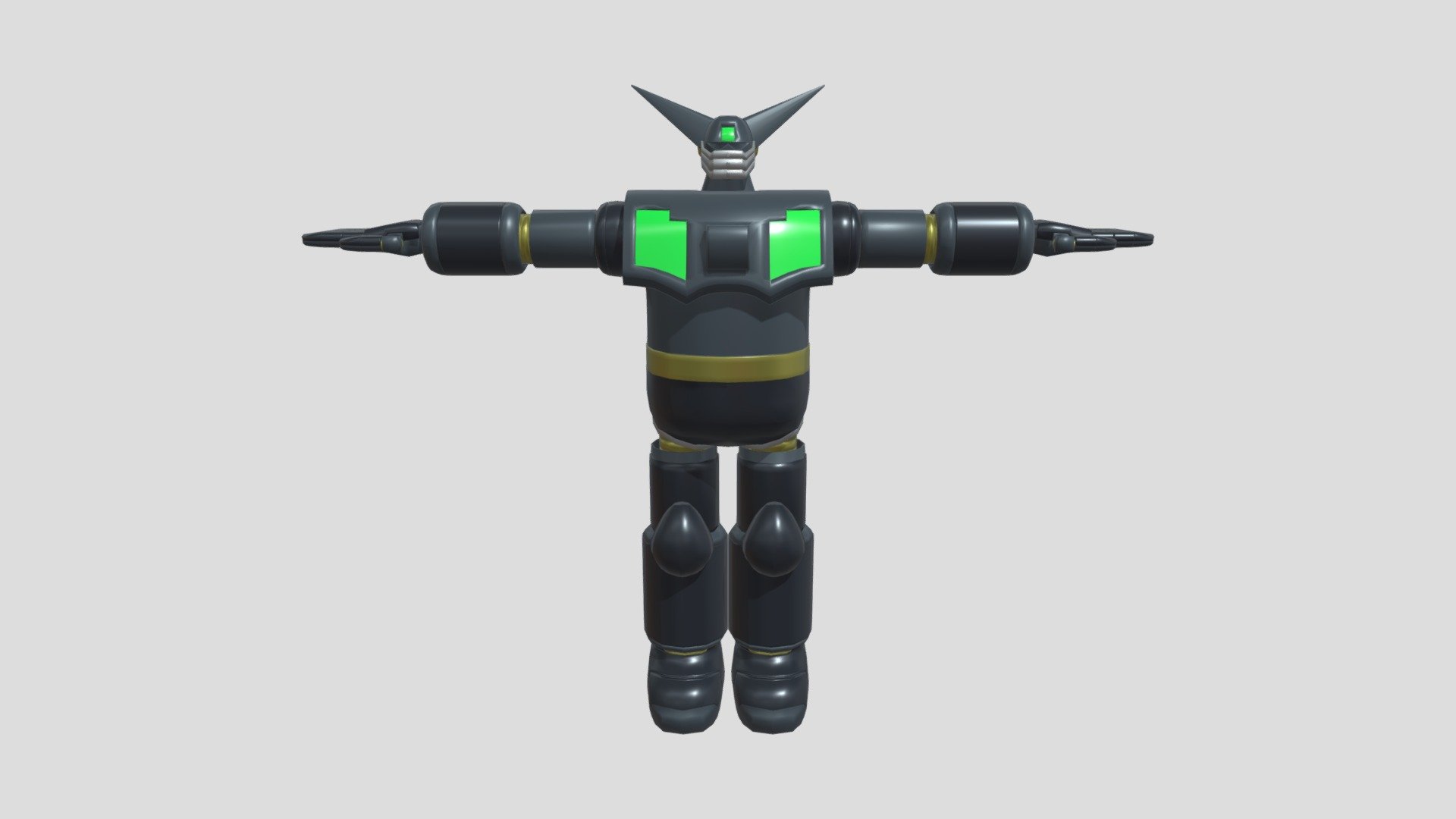 Modeling Black Getter from Getter Robo Armageddon - Black Getter - 3D model by Nicosama (@firdaussahak) 3d model