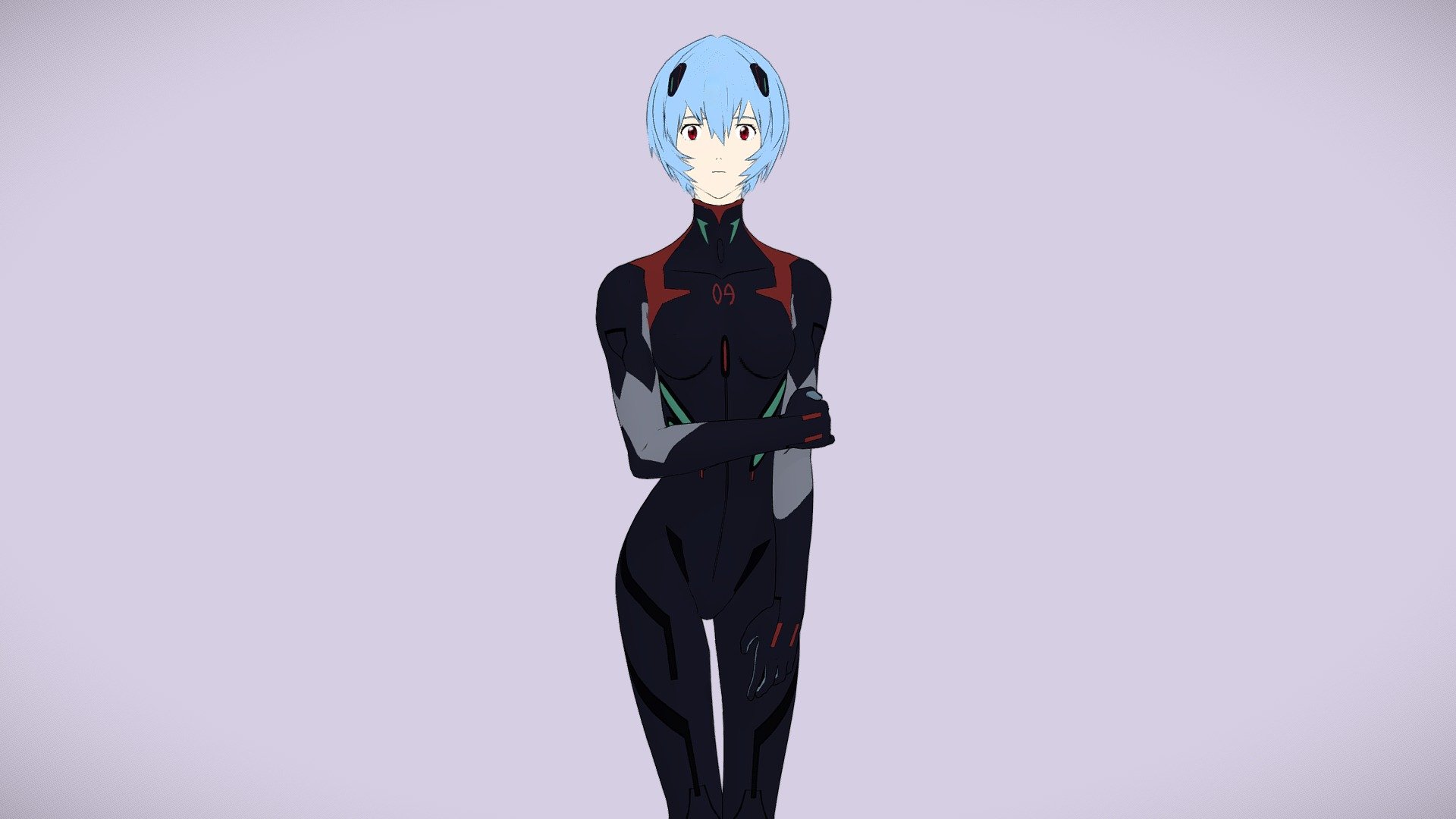 Ayanami Rei in the Plugsuit of &lsquo;Rebuild of Evangelion 3.x' (Highpoly Version)

I am planning on doing a few more variants of her.

Her suit uses a 1k texture 3d model