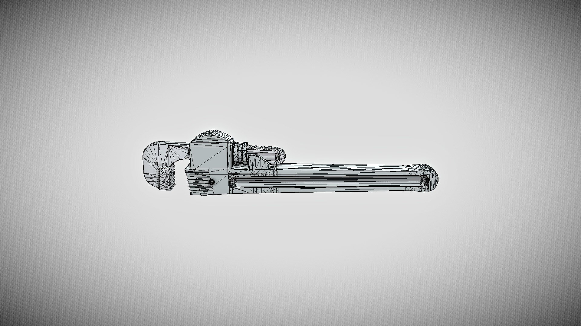 Pipe Wrench - 3D model by T.Jarman 3d model