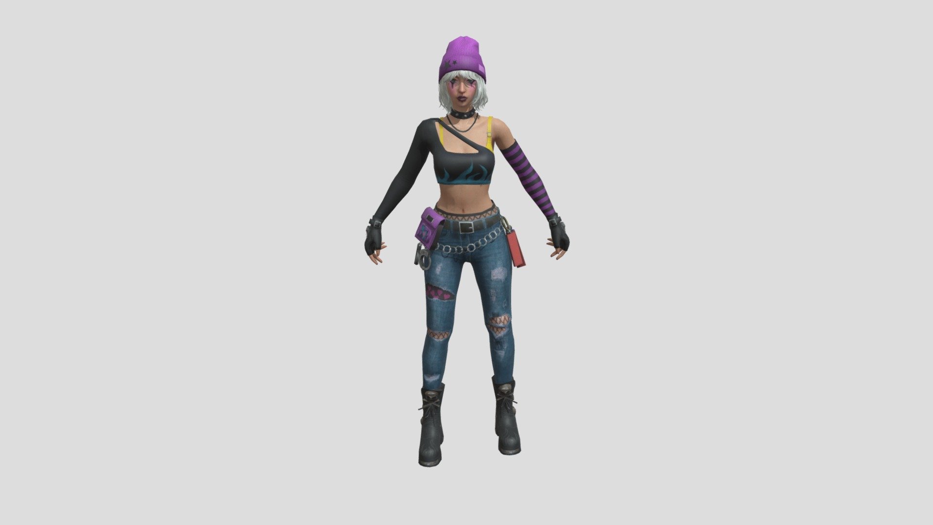 Dasha Free fire character - Dasha Free fire character - Download Free 3D model by Phoenix... (@projectend0005) 3d model