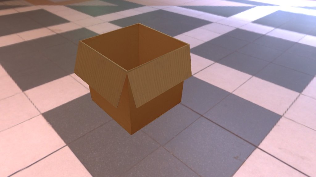 A simple Cardboard - Cardboard Cartoon - Download Free 3D model by AndreaDev3d 3d model