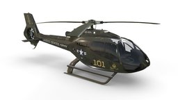 US Army Helicopter Airbus H130 Livery 36 flying, games, rotor, airplane, copter, unreal, heli, chopper, realtime, eurocopter, flight, aviation, taxi, propeller, aircraft, airbus, usarmy, military-vehicle, us-army, military-transport, military-aircraft, unity, pbr, lowpoly, military, helicopter, gameready, ec130, airtaxi, noai, h130, us-army-helicopter