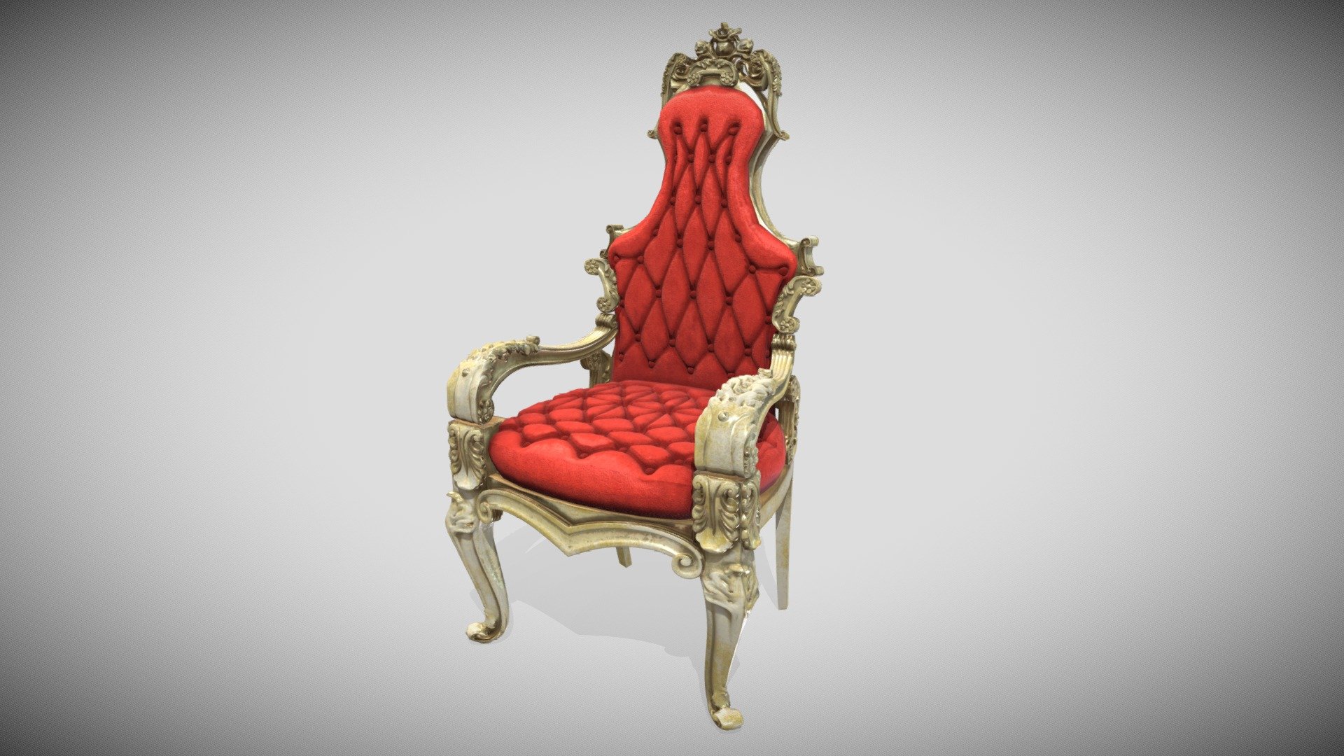 Two Material PBR Metalness 4k - Throne - Juu - Buy Royalty Free 3D model by Francesco Coldesina (@topfrank2013) 3d model