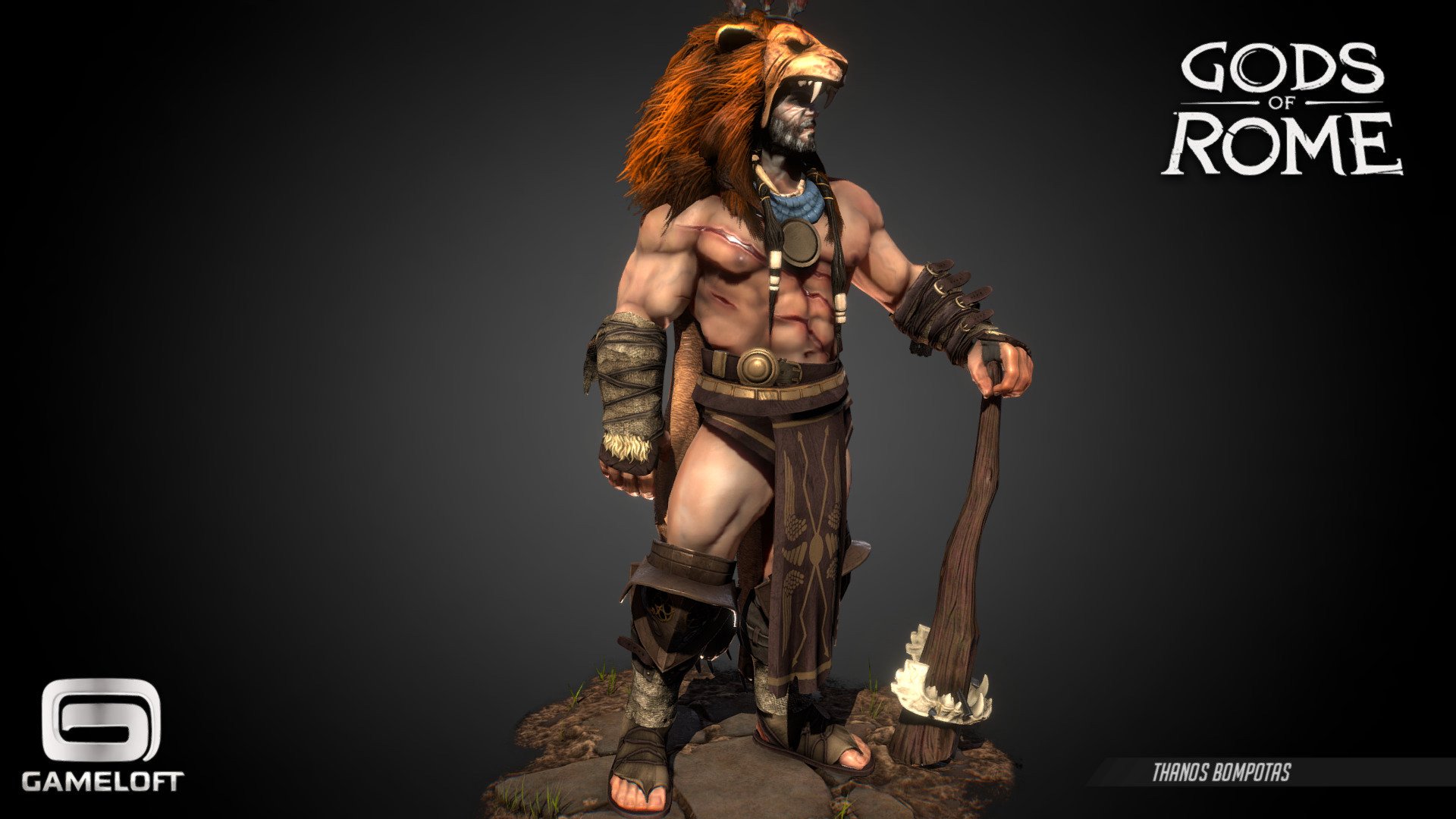 In-game character model I made for Gods of Rome game, produced by Gameloft&lsquo;s Madrid studio. 




Concept by Alexandre Chaudre https://www.artstation.com/eyardt



Programs used for production:

3dsMax

ZBrush

Substance Painter

Photoshop - Hercules - Gods of Rome - 3D model by Thanos Bompotas (@ibizanhound) 3d model