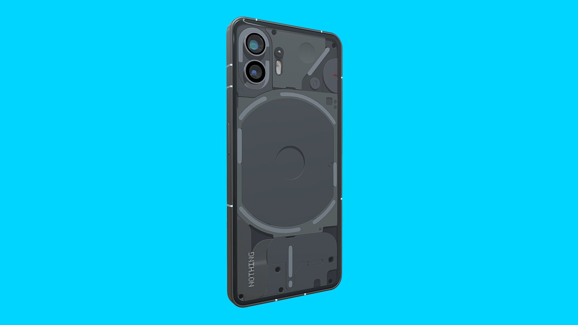 **nothing phone 2 Back ** - Nothing Phone 2 Two Back - 3D model by MCS3D (@mateusschw) 3d model