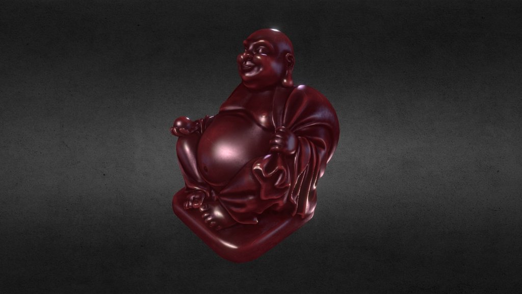 Buddha statue made for fun 3d model