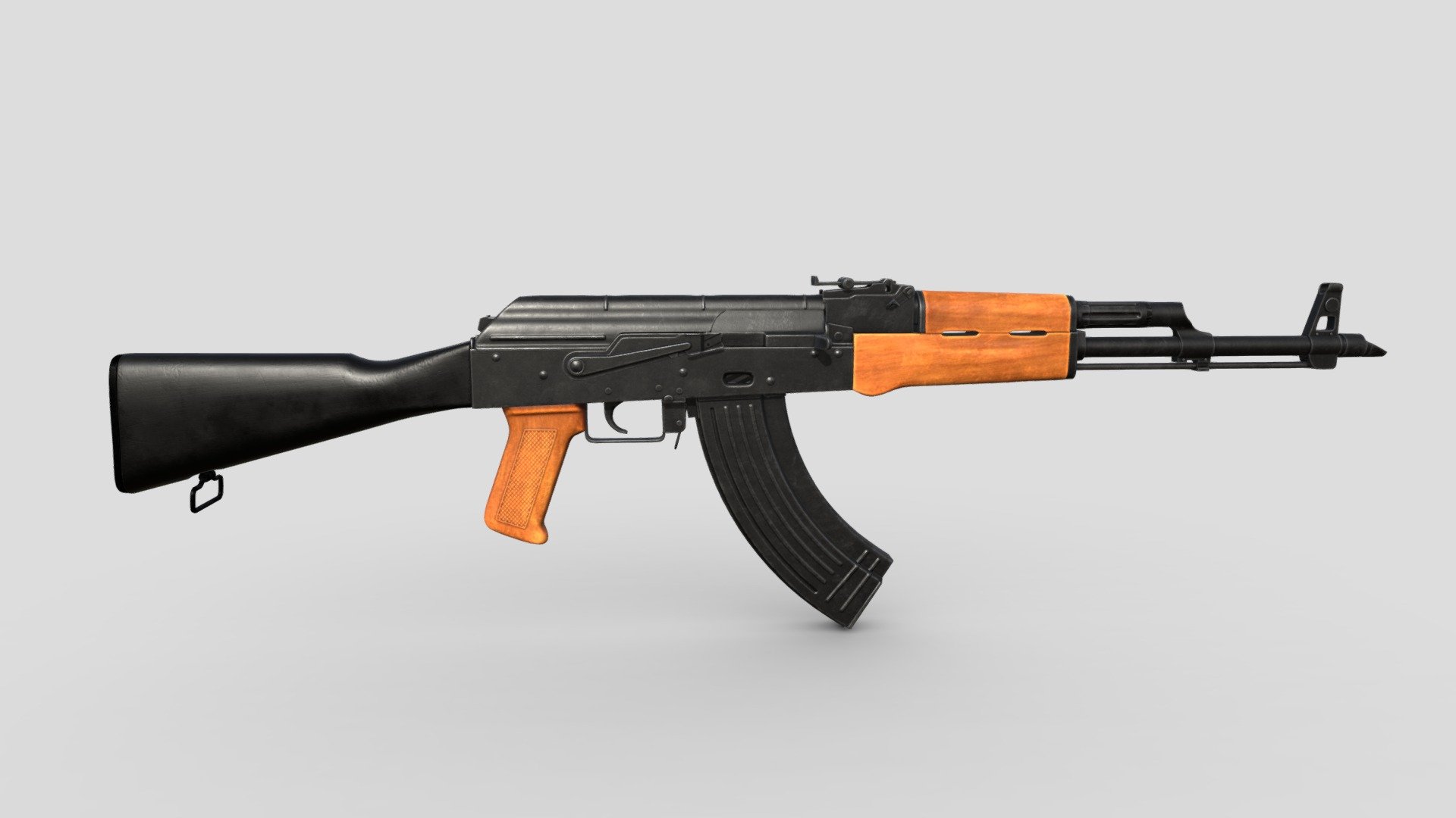 This is a 3d model of AEK 971 Low Poly - PBR: 
Texture: 4096x4096 (png) Formats: .*.fbx 
Let’s enjoy it together! - AKM Low Poly - Buy Royalty Free 3D model by DEEM (@D-E-E-M) 3d model