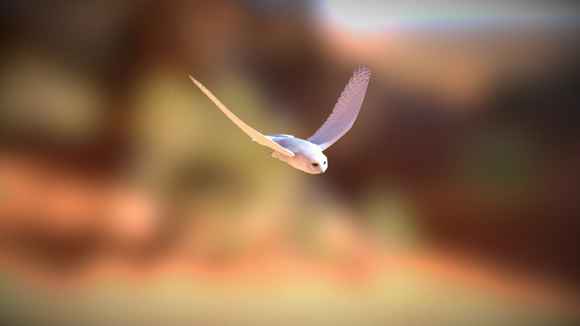 from web-games “Motorbike Escape” - Owl Hedwig - 3D model by suummalumcuique 3d model