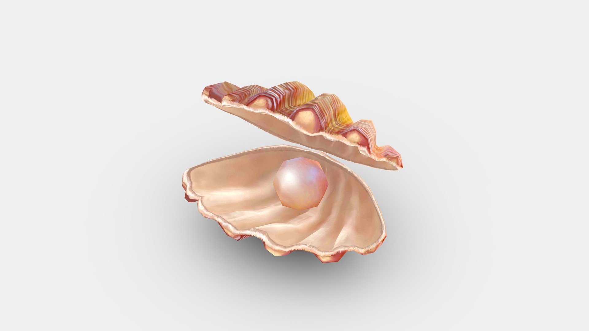 Cartoon pearl and shell - mussels - Cartoon pearl and shell - mussels - Buy Royalty Free 3D model by ler_cartoon (@lerrrrr) 3d model