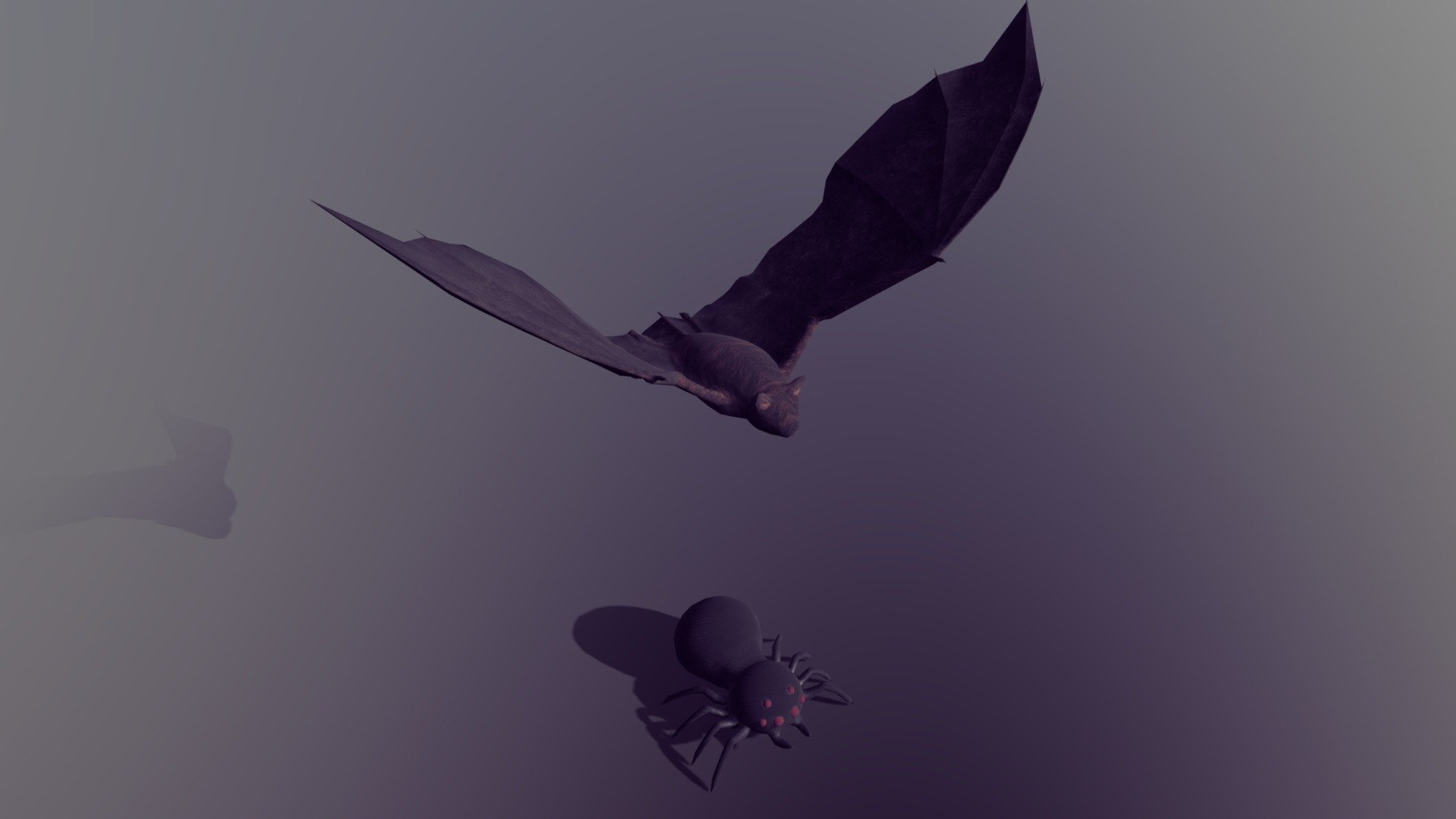 Bat and spider modeled in blender with animations.

Files: Blender, Fbx and texture UV (Base Color, Heigt, Normal, OcclusionRoughnessMetallic) - Bat and Spider - Buy Royalty Free 3D model by AnkerAstray 3d model
