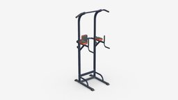 Multifunctional fitness power cage frame, bench, cage, muscle, fitness, gym, press, exercise, training, weight, workout, bodybuilding, multifunctional, 3d, pbr, sport