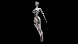 The Weeknd / Silver Girl /  Sorayama statue