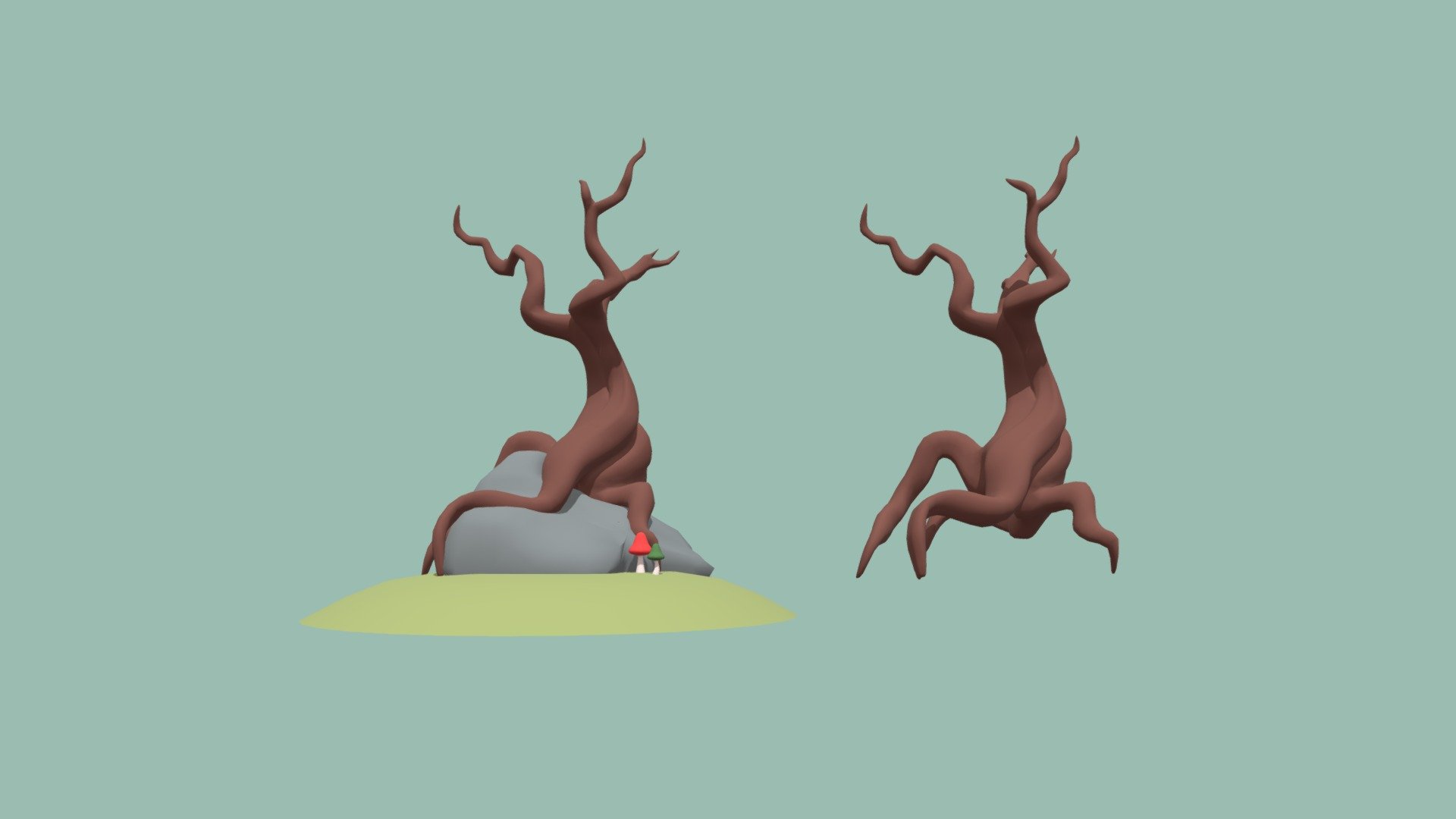 tree modeling - Download Free 3D model by Lee Yeo Jin (@jjing_1027) 3d model