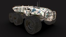 Technical Vehicle White Unreal Engine