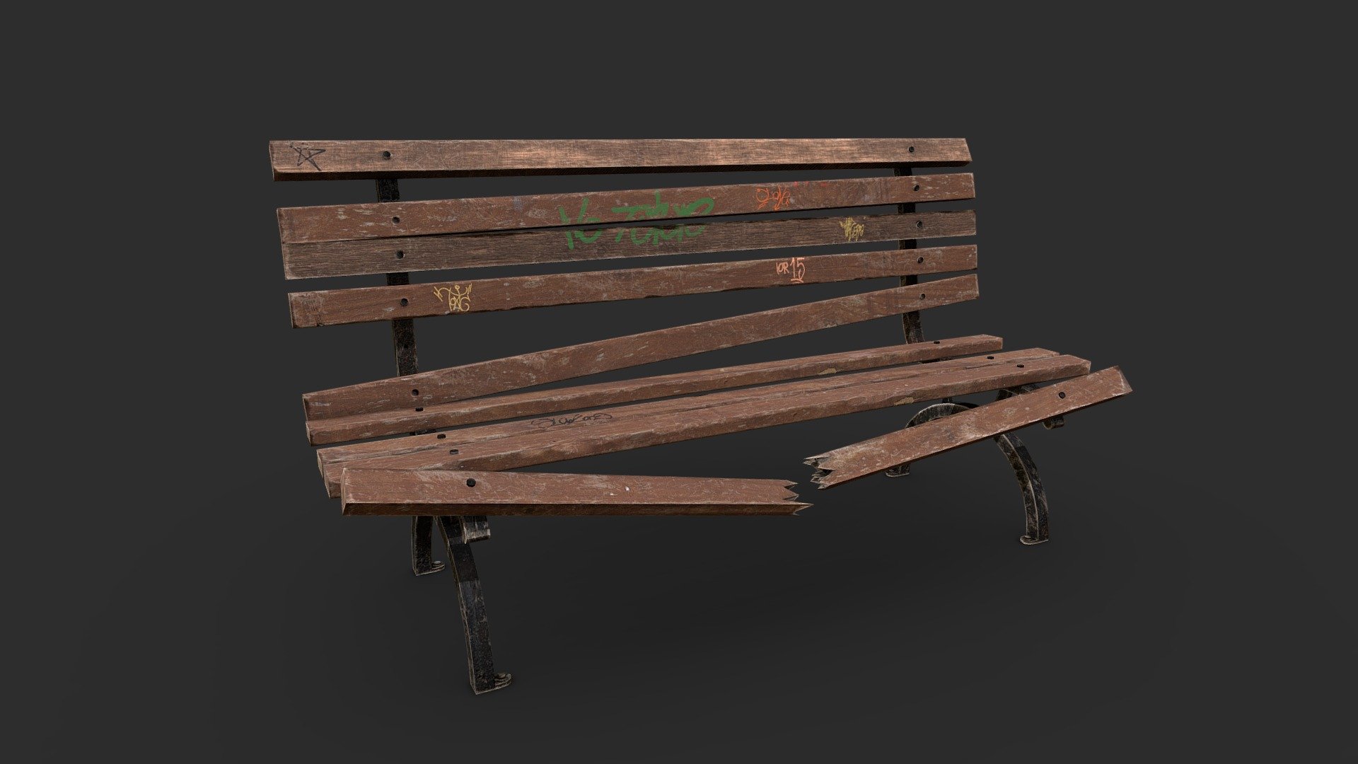 Low poly and photorealistic park bench, perfect for game environments.




File format: FBX, OBJ

Triangles: 1.764

Textures: 2K, 1K (Albedo, Normal, Metallic, Roughness, AO)

Real-world scale
 - Park bench - Buy Royalty Free 3D model by Darken (@darken14) 3d model