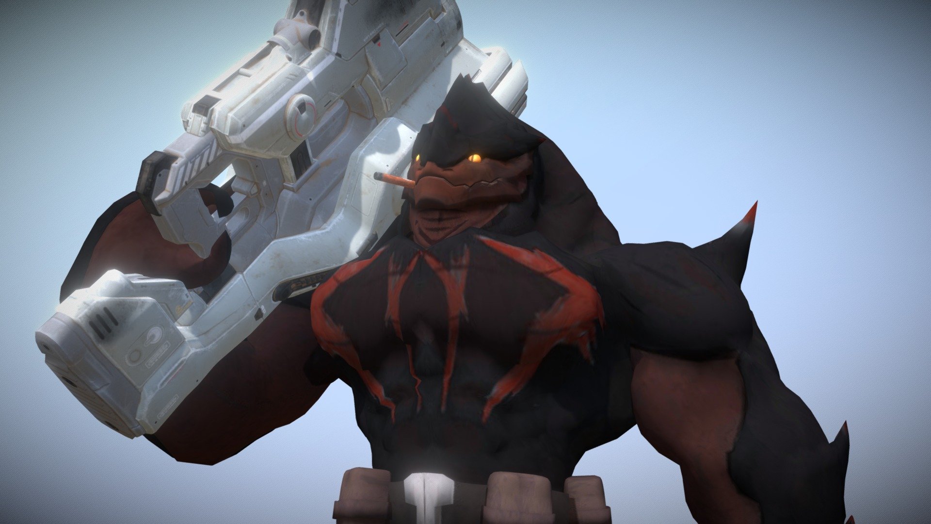 Here is a Krogan avatar I made for a client in collaboration with Crisdroid! https://sketchfab.com/Crisdroid - Smokin' Krogan (Vrchat) - 3D model by Placidone 3d model