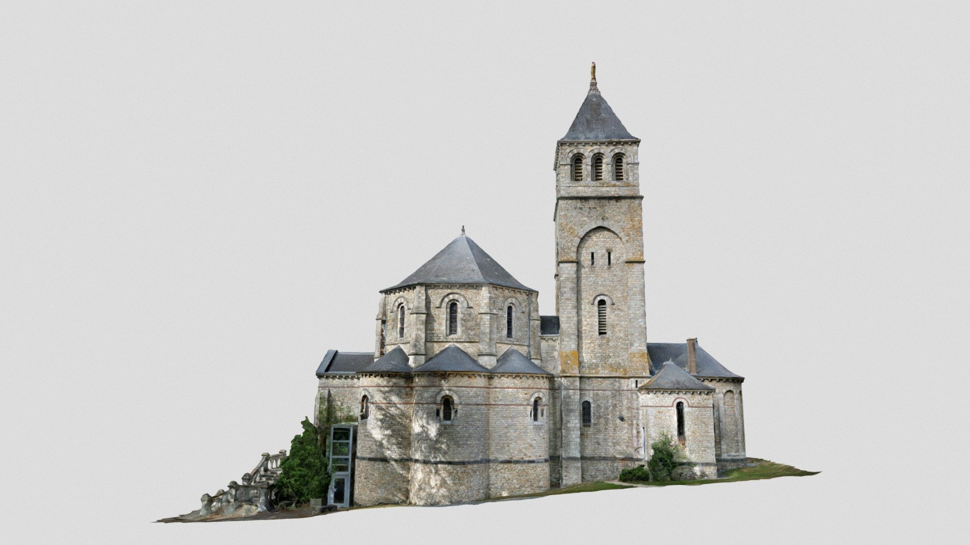 Chapelle Notre-Dame de la Peinière (35) - 3D model by virtualbreizh 3d model