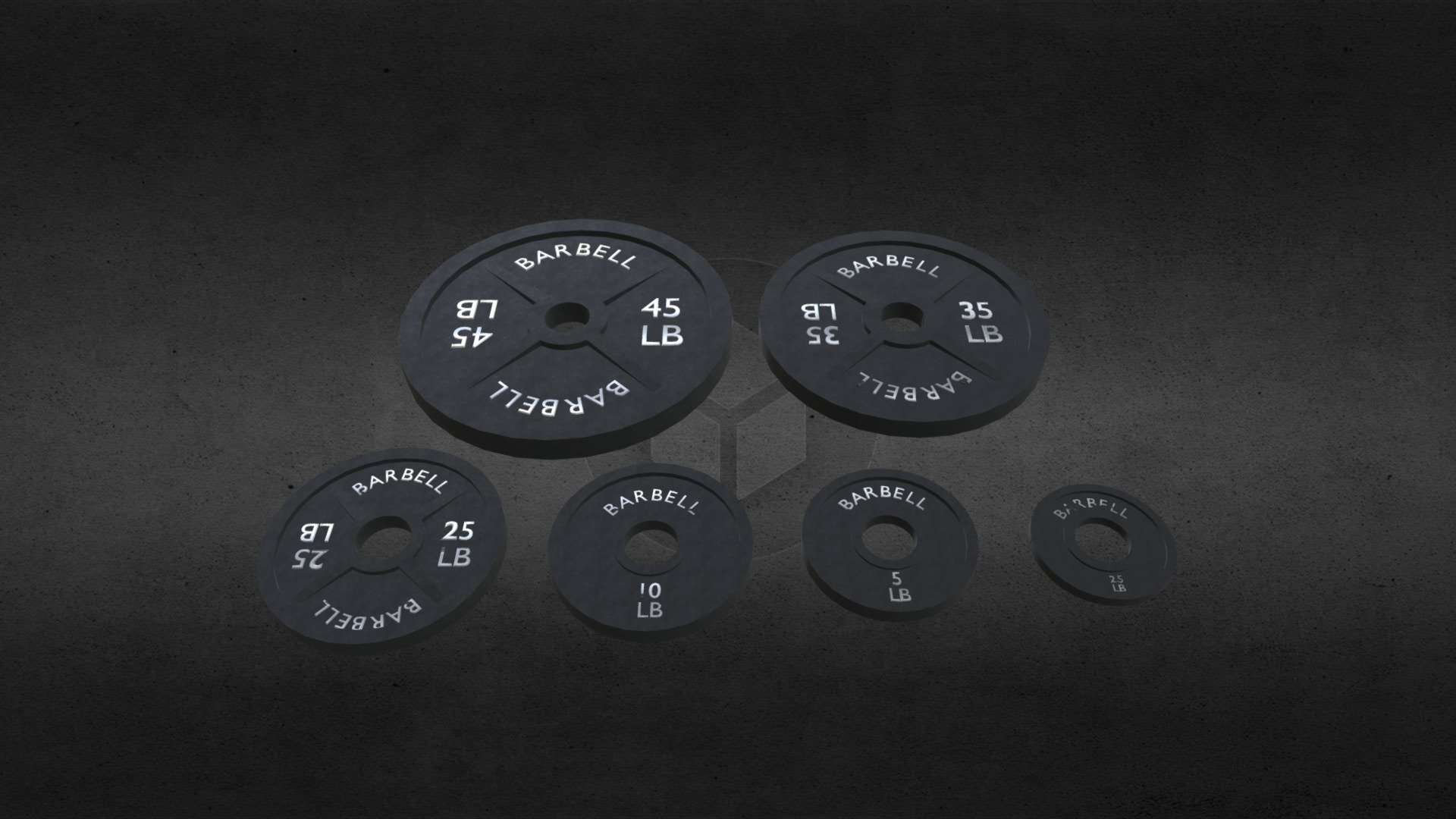 Weight Lifting Plates Blender
Weights for Gym scene in back ground of video and video games 3d model