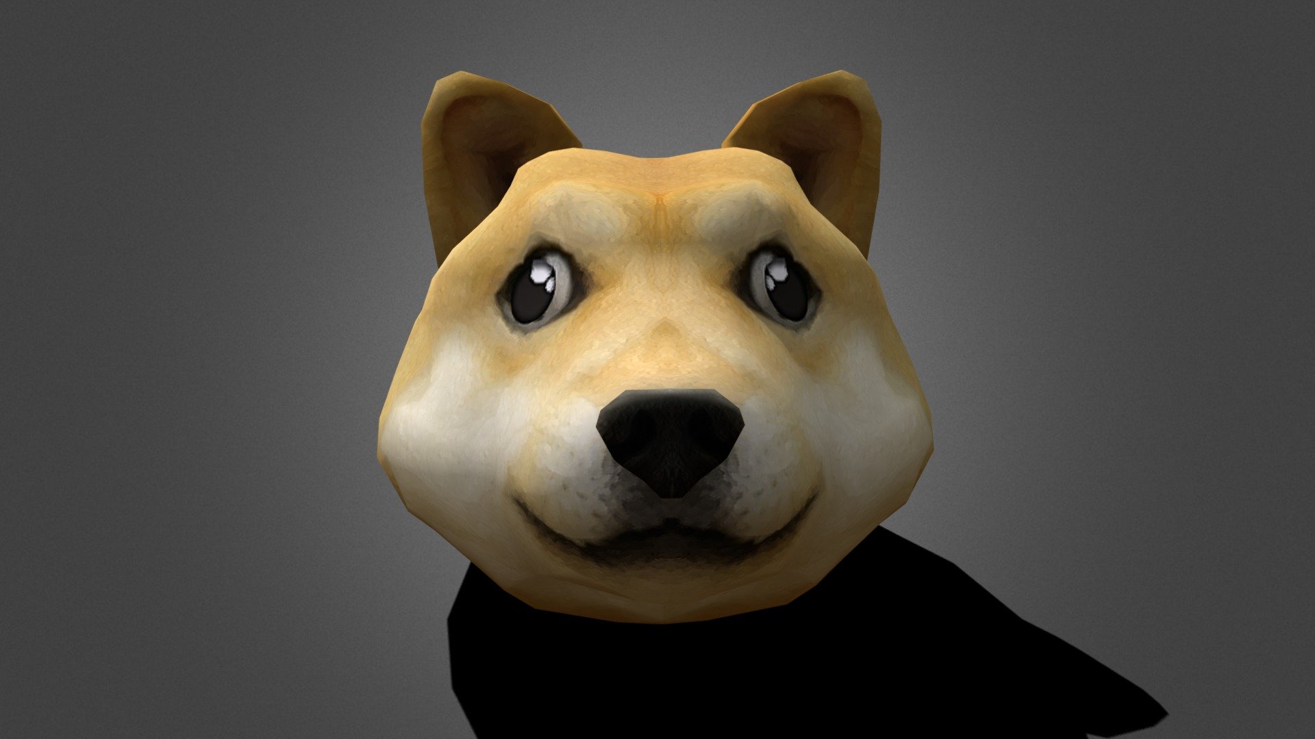 this is the model of the roblox doge hat - Doge roblox hat - Download Free 3D model by MatiasH290 (@matias029) 3d model