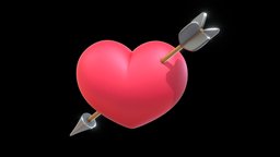 Arrow through a heart 💘 LOVE 💘 I love you!