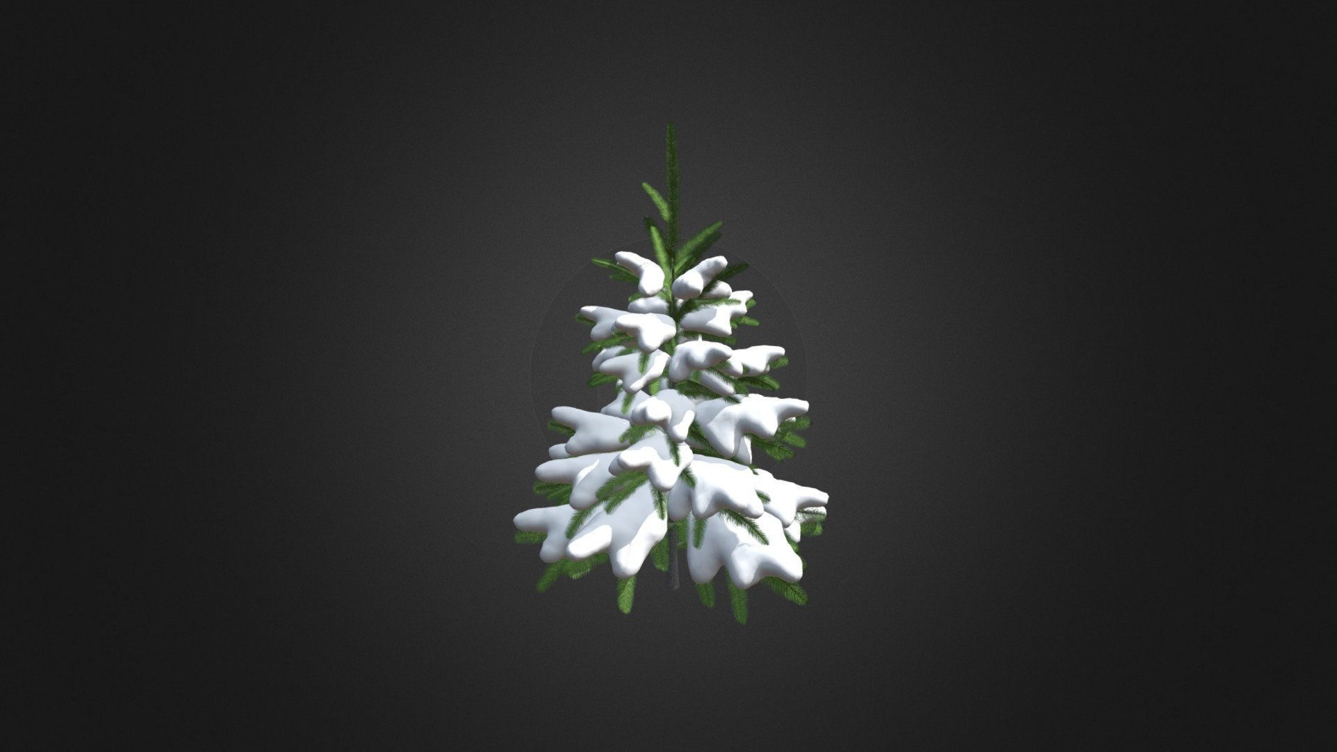 Fir Tree with Snow 3D Model 0.8m - Fir Tree with Snow 3D Model 0.8m - Buy Royalty Free 3D model by cgaxis 3d model