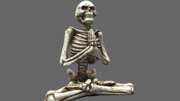 Yoga Skeleton skeleton, anatomy, bone, lotus, head, box, yoga, skeletal, meditation, art, skull, fantasy, hand, horror