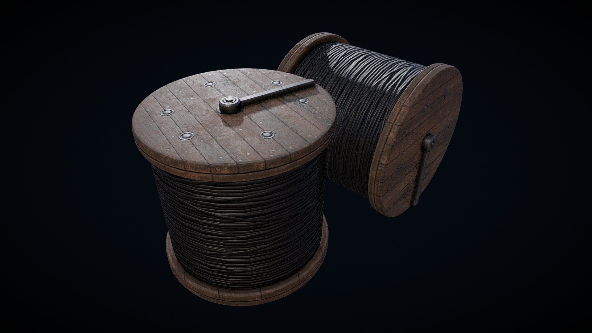 Cable Drum - 3D model by GA3 (@gameartist3d) 3d model