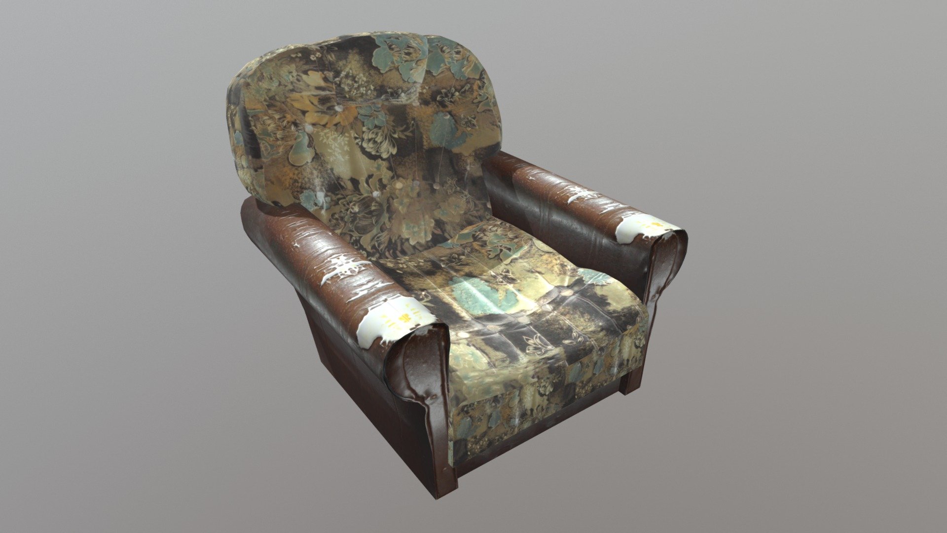 Old armchair - Armchair - Download Free 3D model by Neo_minigan (@neominigan) 3d model