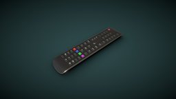 Smart TV Remote modern, device, tv, control, tech, smart, electronics, remote, television, controller, buttons, substance_painter, high-resolution, blender3d, highpoly