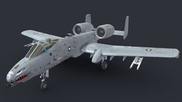 A-10 Thunderbolt II usaf, a-10, a10, fighter-jet, military-aircraft, a10-thunderbolt, a10-warthog
