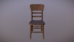 Wood Chair bar, restaurant, sitting, furniture, best, maya, asset, game, 3d, art, chair, house, wood