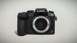 Panasonic Lumix DMC-G7 mirrorless digital camera kit, still, photo, hd, shoot, point, compact, mirror, dslr, shot, camera, less, slr, low-poly, 3d, low, poly, model, digital, bridge, mirrorless, hdslr