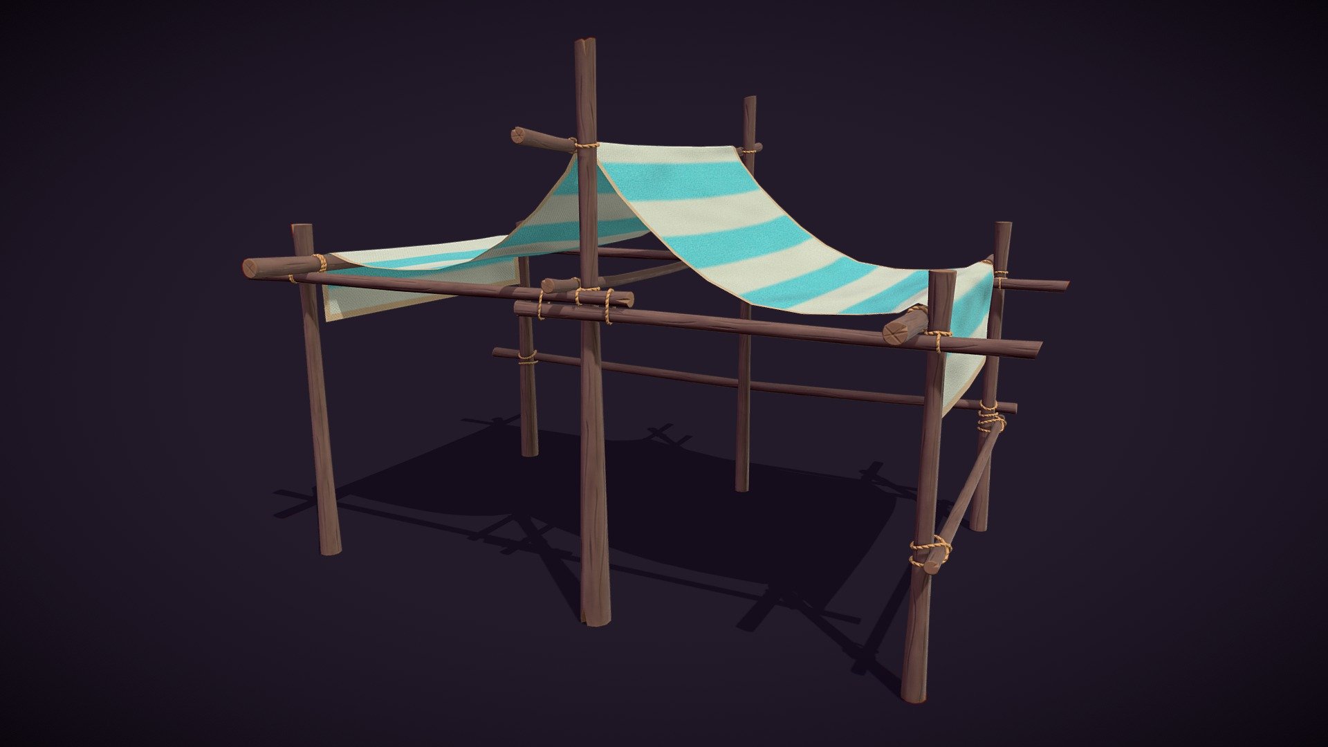 Stylized Medieval Medium Market Stall with Stylized PBR Textures. Suitable for any scene. Ready to use in any project.

Are you liked this model? Feel free to take a look on my another models! Here

Features:

.Fbx, .Obj, .Uasset and .Blend files.

Low Poly Mesh game-ready.

Real-World Scale (centimeters).

Unreal Project: 4.20+

Custom Collision for Unreal Engine 4 (Handmade).

Tris Count: 10,034.

Number of Textures:7

Number of Textures (UE4): 5

PBR Textures (4096x4096) (PNG).

Type of Textures: Base Color, Roughness, Metallic, Normal Map and Ambient Occlusion (PNG)

Combined RMA texture (Roughness, Metallic and Ambient Occlusion) for Unreal Engine (PNG) 3d model