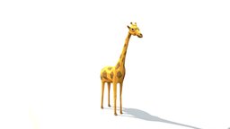 Giraffe giraffe, lowpoly